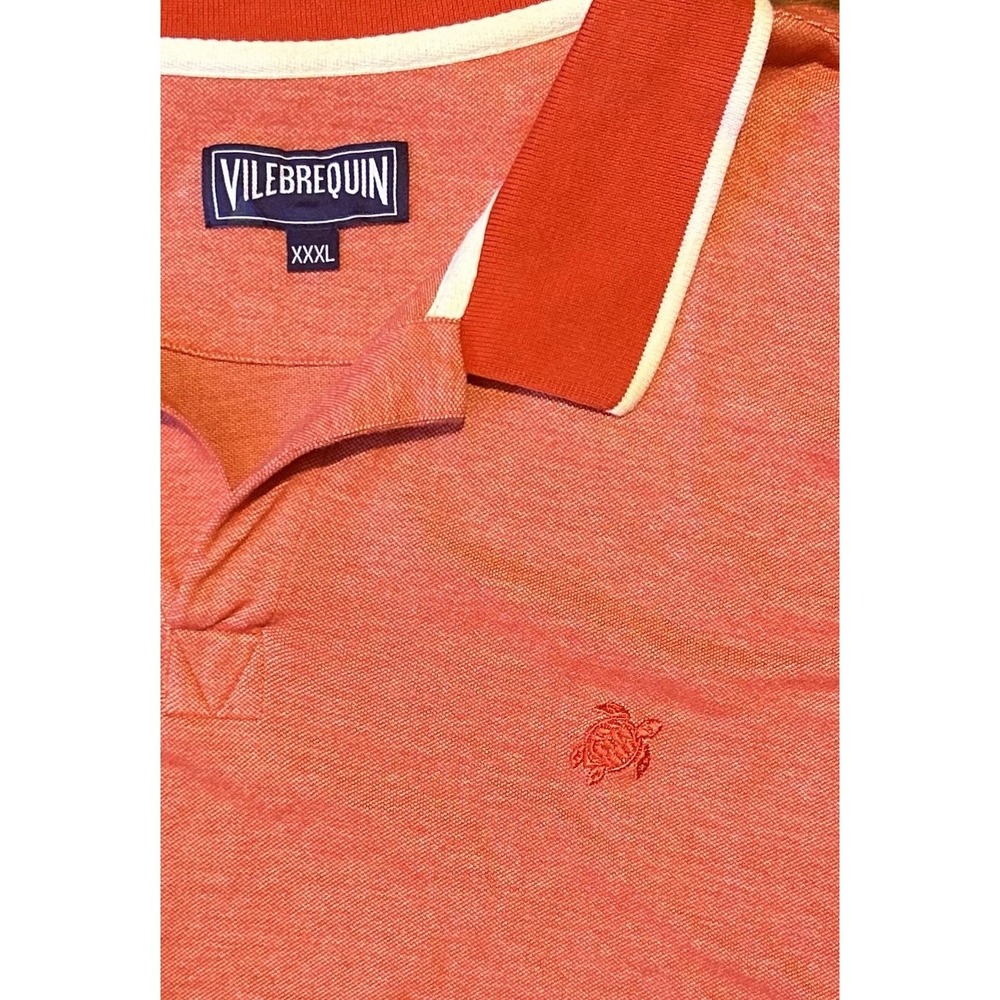 Vilebrequin Pique Polo Shirt Mens 3XL‎ Organic Cotton Short Sleeve